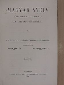 Angyal Dávid - Magyar Nyelv 1914. január-december [antikvár]