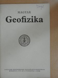 Balás László - Magyar geofizika 1975/5. [antikvár]
