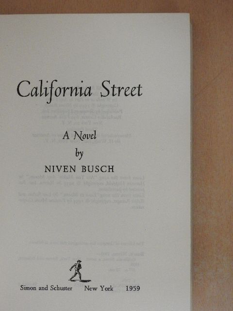 Niven Busch - California Street [antikvár]