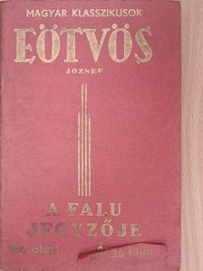 Eötvös József - A falu jegyzője [antikvár]