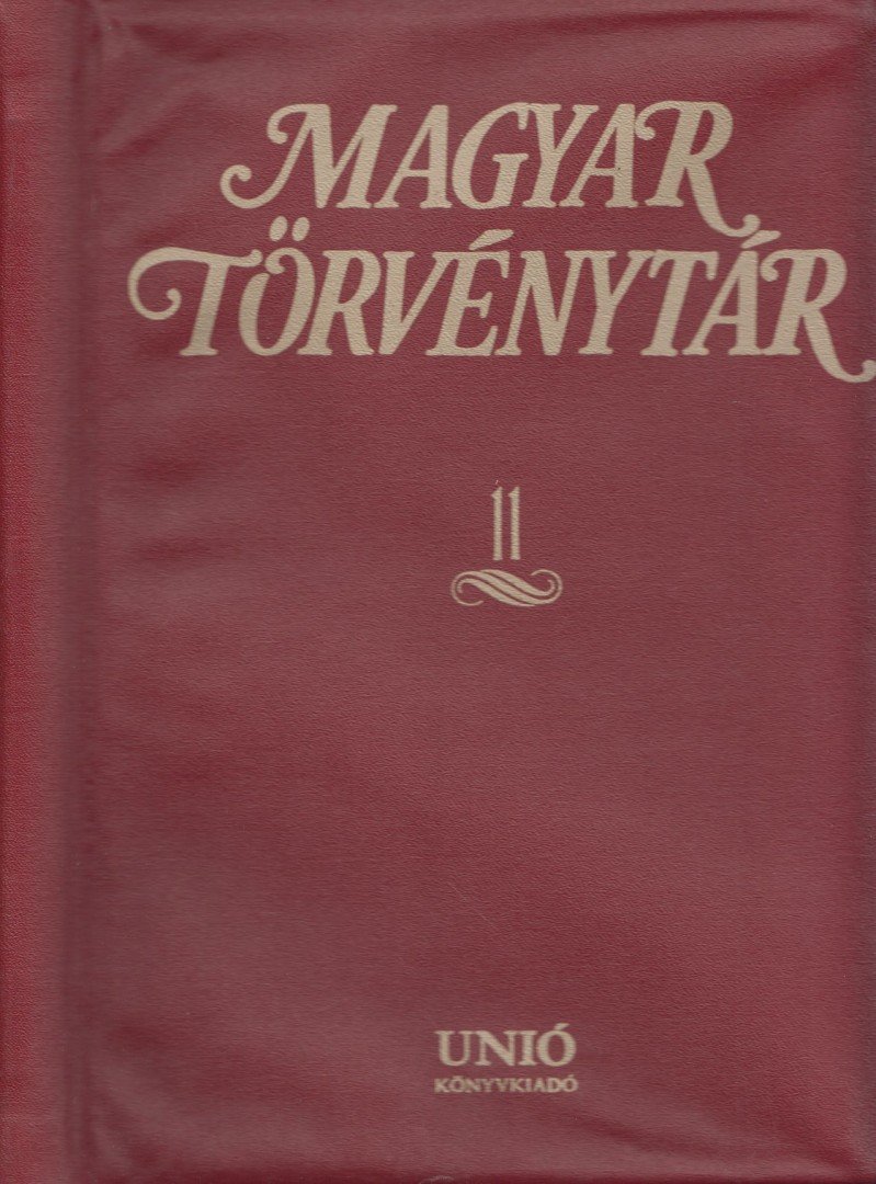 Jutasi György - Magyar Törvénytár 11. [antikvár]