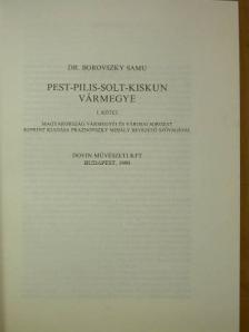 Dedek-Crescens Lajos - Pest-Pilis-Solt-Kiskun vármegye I. [antikvár]