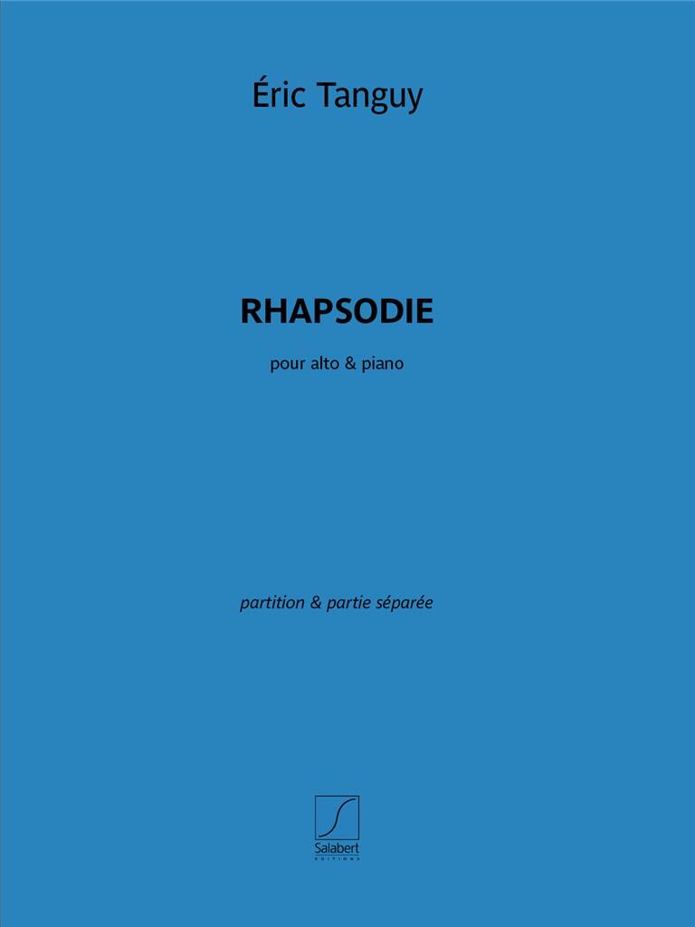 TANGUY, ÉRIC - RHAPSODIE POUR ALTO & PIANO. PARITITON & PARTIE SÉPARÉE