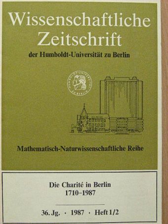 Dörte Ruff - Wissenschaftliche Zeitschrift der Humboldt-Universität zu Berlin 1987. Heft 1/2 [antikvár]