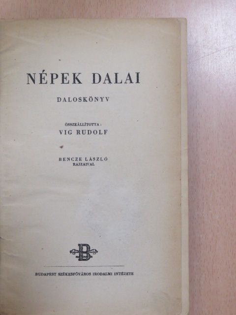 Népek dalai [antikvár]