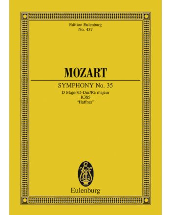 MOZART,W.A - SYMPHONIE D-DUR KV 385 (MIT MENUETT) TASCHENPARTITUR ANTIKVÁR