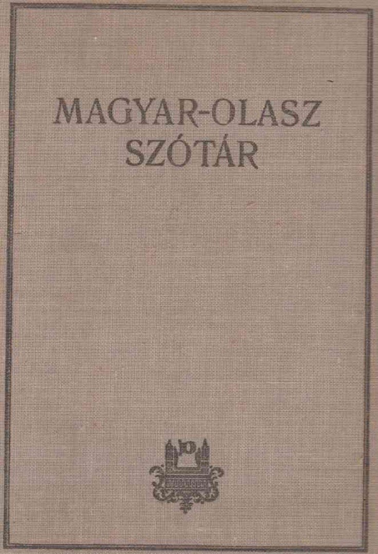 KOLTAY-KASTNER JENŐ - Magyar-olasz szótár [antikvár]