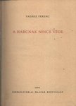 VADÁSZ FERENC - A harcnak nincs vége [antikvár]