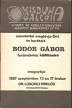 Meghívó Bodor Gábor fotóművész kiállítására [antikvár]