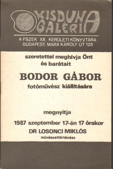 Meghívó Bodor Gábor fotóművész kiállítására [antikvár]