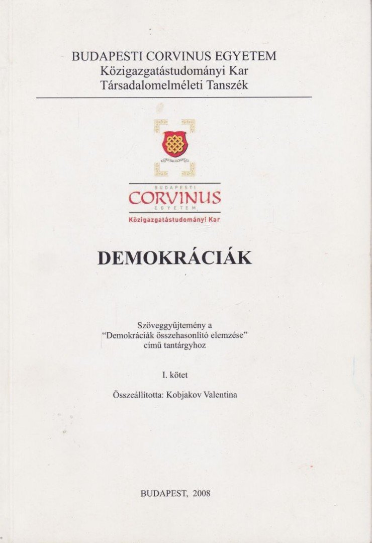 Kobjakov Valentina (szerk.) - Demokráciák I. [antikvár]