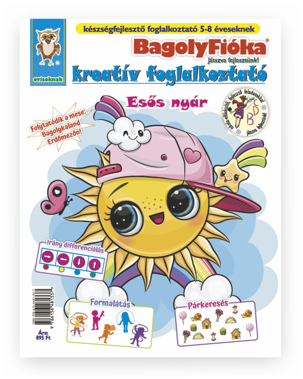 Jánossy Gábor[szerk.]-Jánossy-Kármán Mónika - BagolyFióka kreatív foglalkoztató füzet - Esős nyár