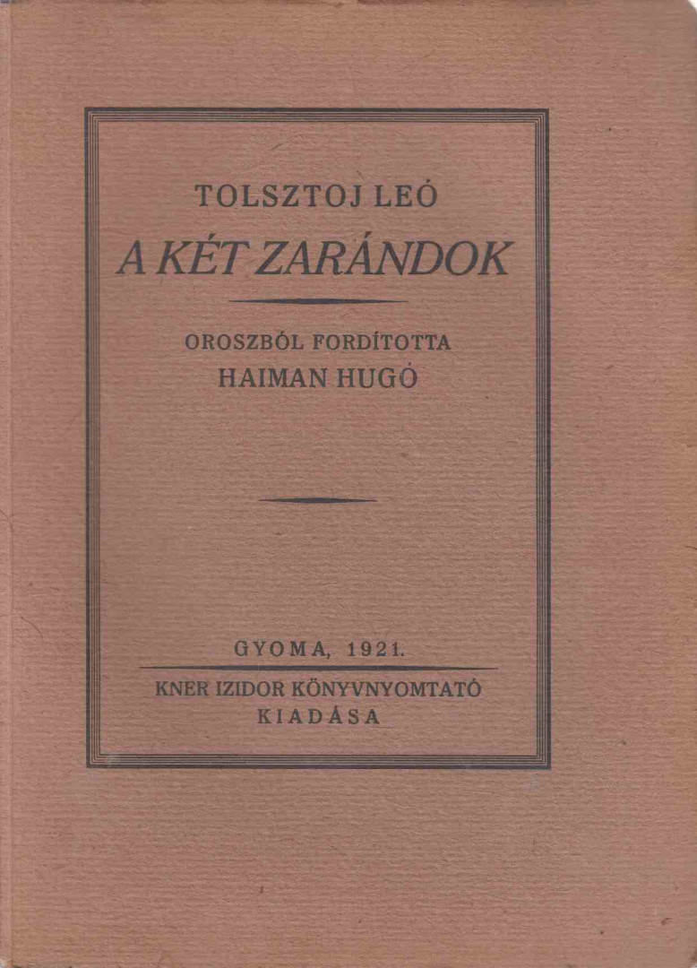 A két zarándok [antikvár]