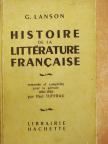 G. Lanson - Histoire de la Littérature Francaise [antikvár]
