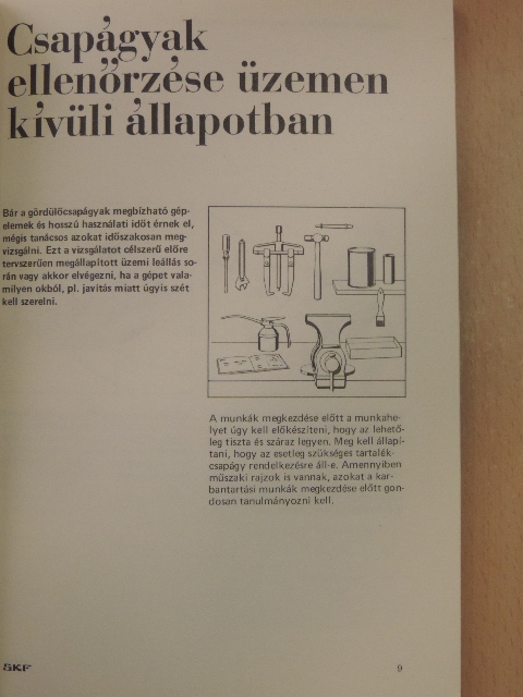 Útmutató gördülőcsapágyak karbantartásához és cseréjéhez [antikvár]