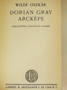 Oscar Wilde - Dorian Gray arcképe [antikvár]