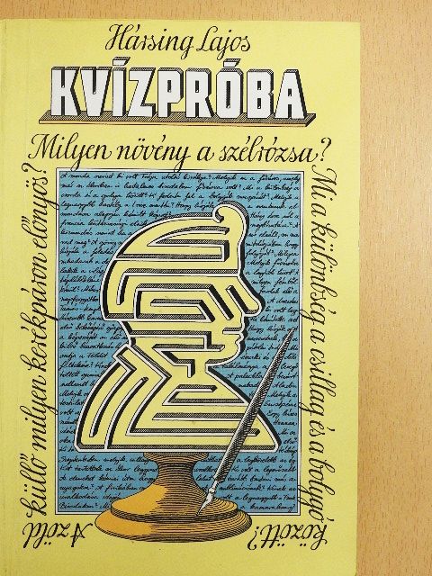 Hársing Lajos - Kvízpróba [antikvár]