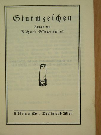 Sturmzeichen [antikvár]