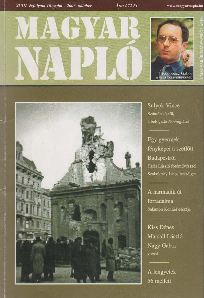 Oláh János (szerk.) - Magyar Napló 2006. október [antikvár]