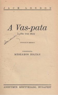 Jack London - A Vas-pata [antikvár]