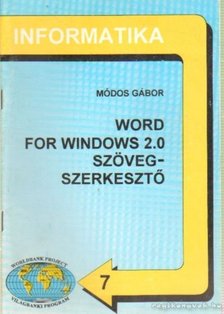 Módos Gábor - Word for windows 2.0 szövegszerkesztő [antikvár]