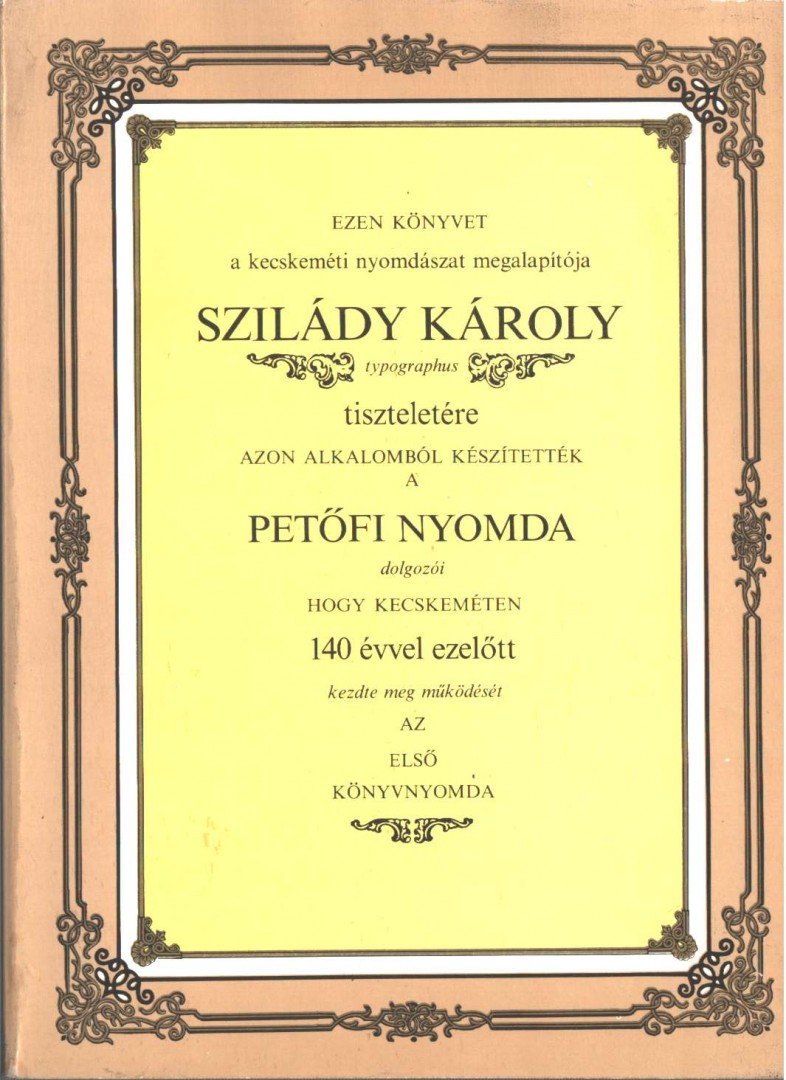 Tóth Sándor - Szilády Károly emlékkönyv [antikvár]