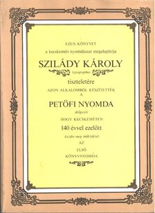 Tóth Sándor - Szilády Károly emlékkönyv [antikvár]