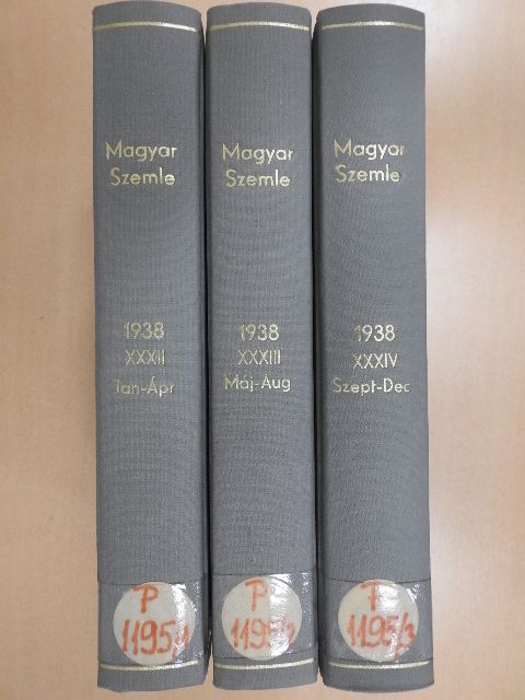 Balás-Piri László - Magyar Szemle 1938. január-december I-III. [antikvár]