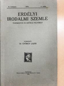 Bányai János - Erdélyi Irodalmi Szemle 1926. április-június [antikvár]
