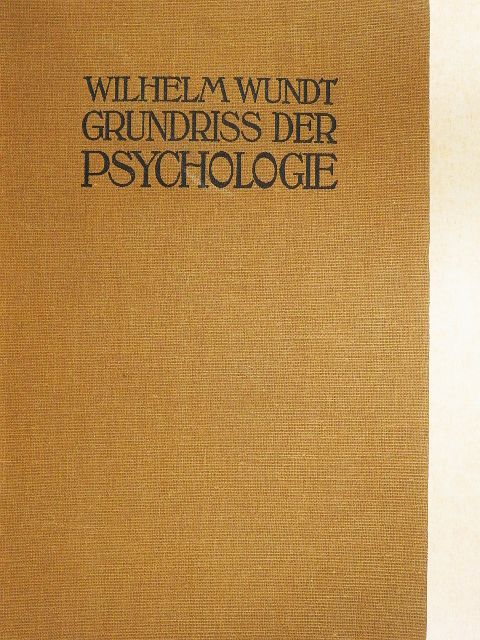 Wilhelm Wundt - Grundriss der Psychologie [antikvár]