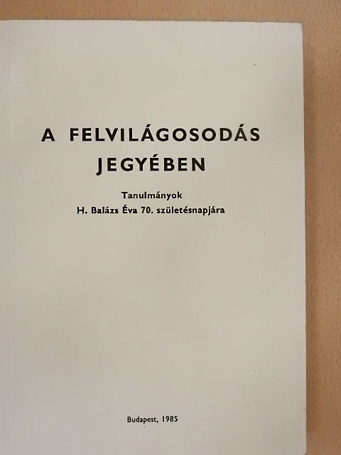 Frank Tibor - A felvilágosodás jegyében [antikvár]