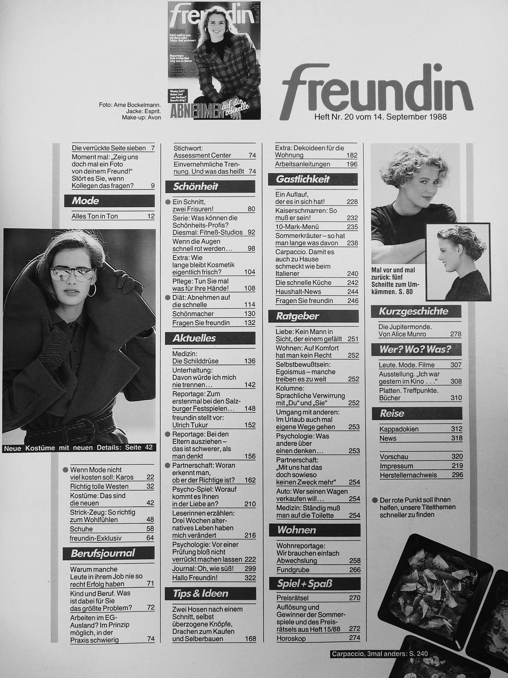Freundin 14. September 1988 [antikvár]