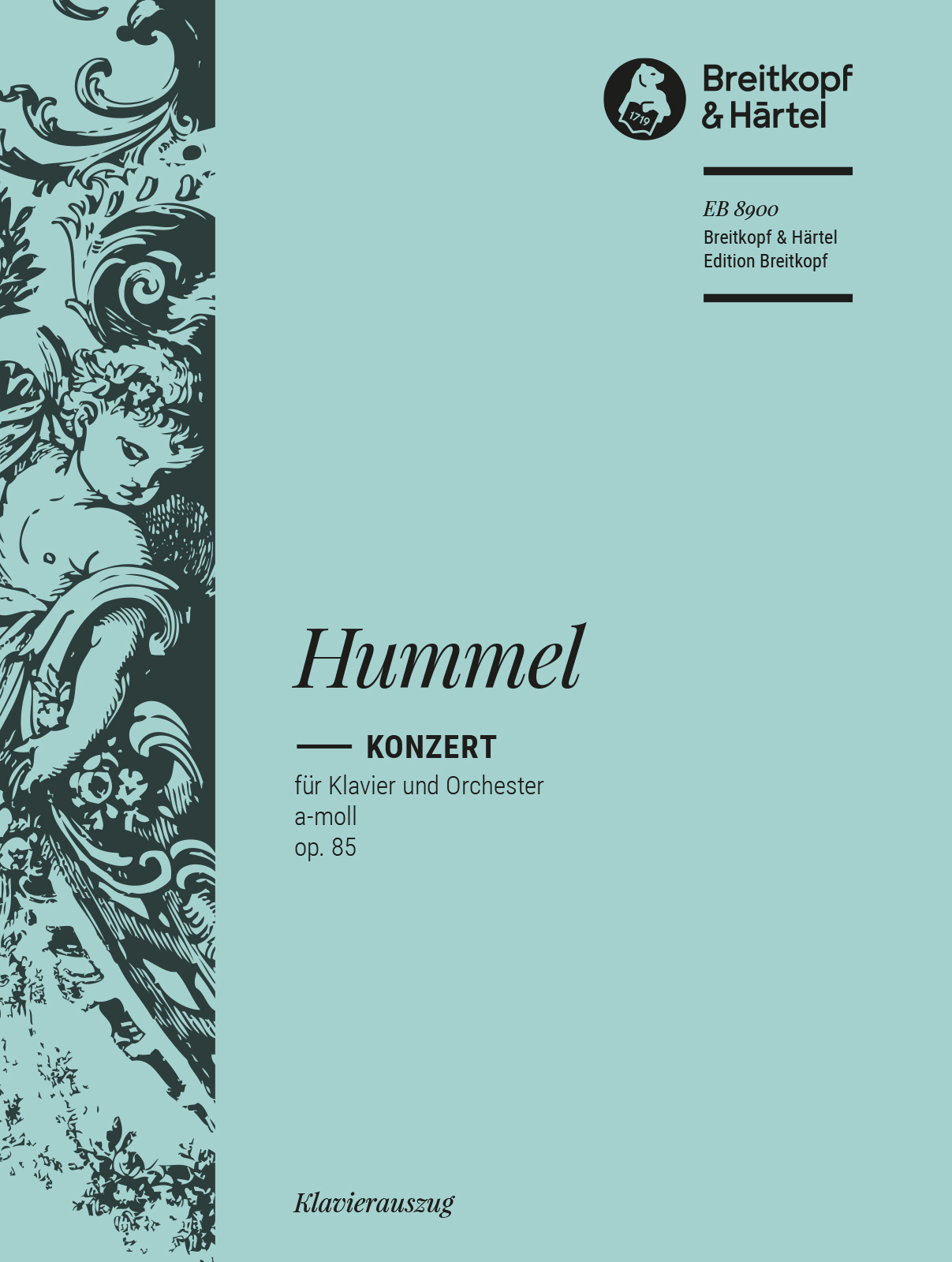 HUMMEL - KONZERT FÜR KLAVIER UND ORCHESTER a-MOLL OP.85. AUSG. FÜR ZWEI KLAVIERE
