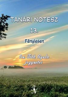 Sz. Tóth Gyula - Tanári notesz 13. Fénylesen