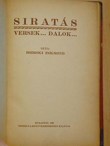 Bodrogi Zsigmond - Siratás [antikvár]