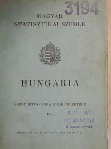 Barsy Gyula - Magyar Statisztikai Szemle 1938. május [antikvár]