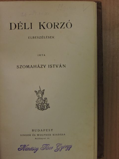 Szomaházy István - Déli korzó [antikvár]