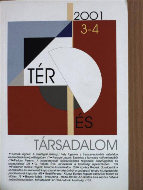 Barakonyiné Winiczai Klára - Tér és Társadalom 2001/3-4. [antikvár]