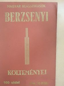 Berzsenyi Dániel - Berzsenyi Dániel költeményei [antikvár]