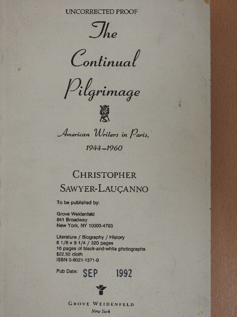 The Continual Pilgrimage [antikvár]