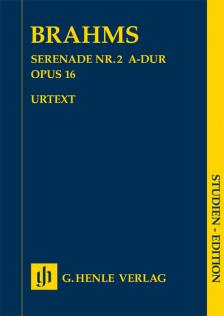 BRAHMS... - SERENADE NR.2 A-DUR OP.16 URTEXT STUDIENPARTITUR