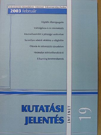 Kutatási jelentés 2003. február [antikvár]