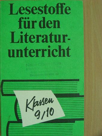 Eberhard Panitz - Lesestoffe für den Literaturunterricht [antikvár]