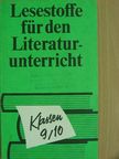 Eberhard Panitz - Lesestoffe für den Literaturunterricht [antikvár]
