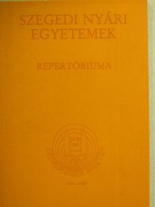 Vecsernyés János - Szegedi nyári egyetemek repertóriuma [antikvár]