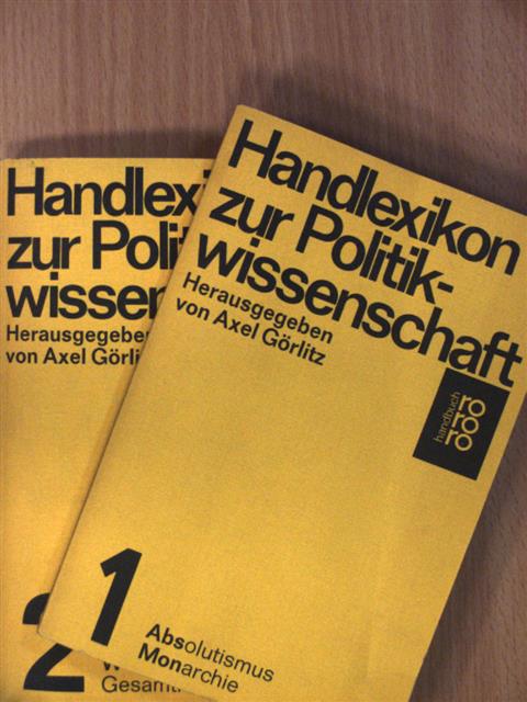 Axel Görlitz - Handlexikon zur Politikwissenschaft 1-2. [antikvár]