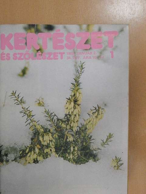 Dr. Farkas Károly - Kertészet és szőlészet 1986. (nem teljes évfolyam) [antikvár]