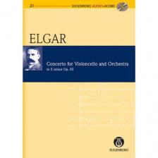 ELGAR - CONCERTO FOR VIOLONCELLO AND ORCHESTRA OP.85  POCKET SCORE (R.CLARKE) + CD