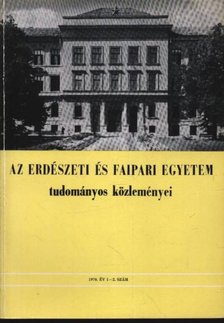 Dr. Herpay Imre - Az Erdészeti és Faipari Egyetem tudományos közleményei 1970. év 1-2. szám [antikvár]
