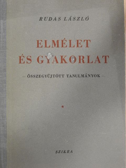 Rudas László - Elmélet és gyakorlat [antikvár]
